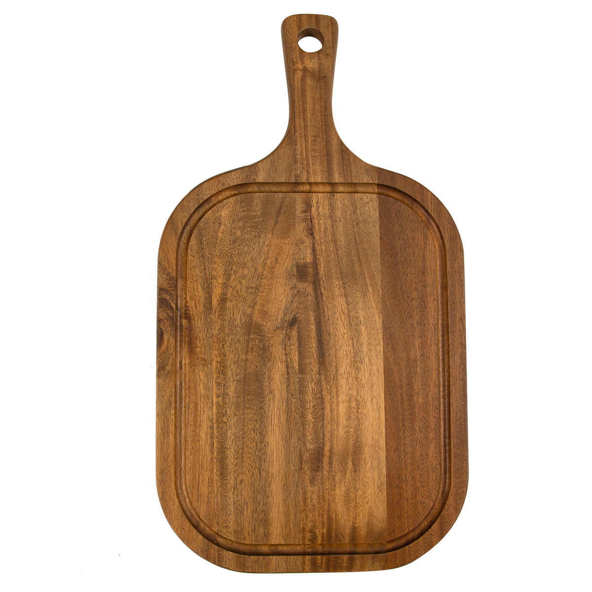 Acacia Wood Cutting Board with Handle – 52.5×23cm Natural Wooden Chopping Board